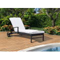 Outdoor Garten Sunbed mit Zelt PE Rattan Sunbed